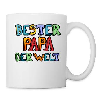 Bester Papa - Tasse - Weiß - Rechts