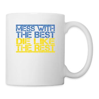 Accueil Mess avec le meilleur amour Ukraine .png - Mug blanc - blanc - Droite