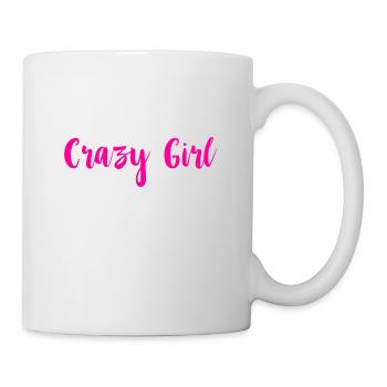 Crazy Girl pink - Mug - white - Right