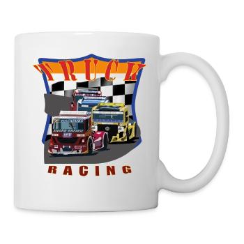 Truck racing 1 - Tasse - Weiß - Rechts