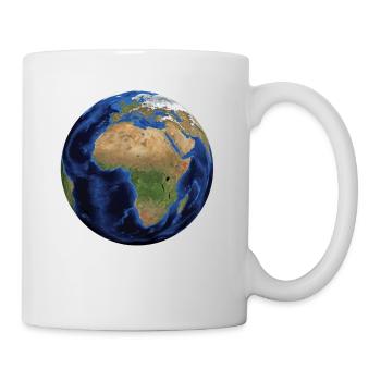Weltkugel - Tasse - Weiß - Rechts