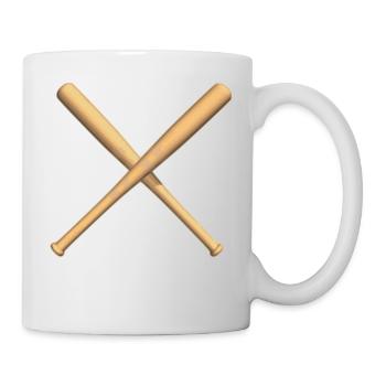 Baseball bat - Mug - white - Right