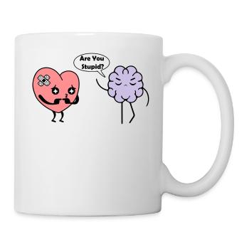 Apprendre le coeur - Mug blanc - blanc - Droite