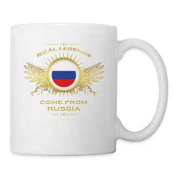 Legends born gift home in RUSSIA - Mug - white - Right