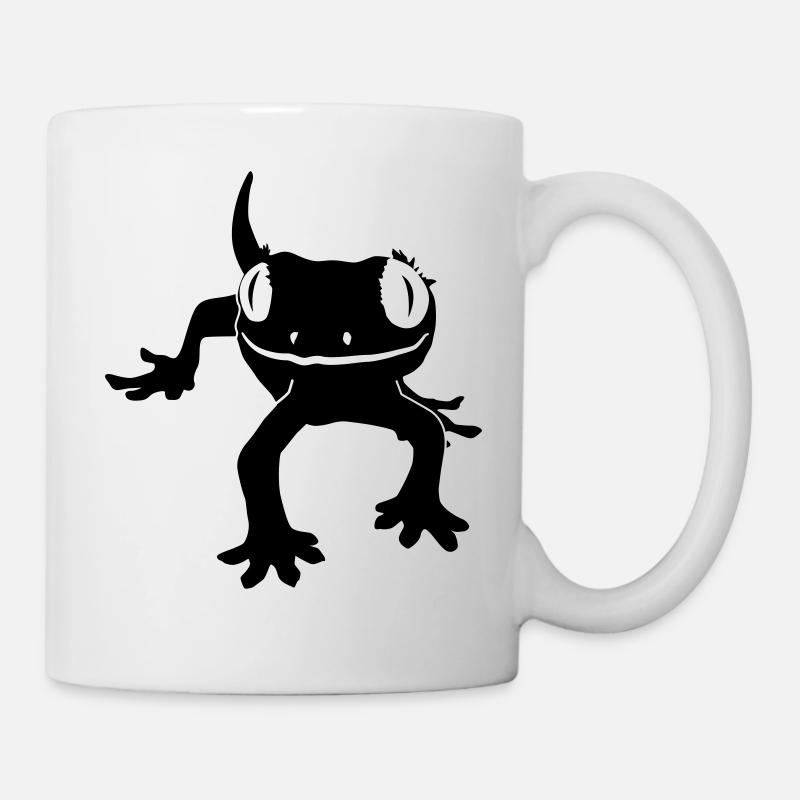 Gecko à crête - Mug blanc - blanc