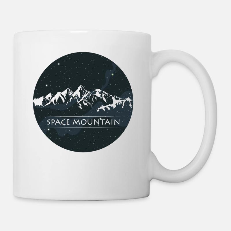 Space Mountain Wandern Berg Geschenk - Tasse - Weiß