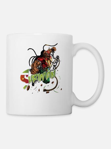 suriman keti koti outline white - Mug - white