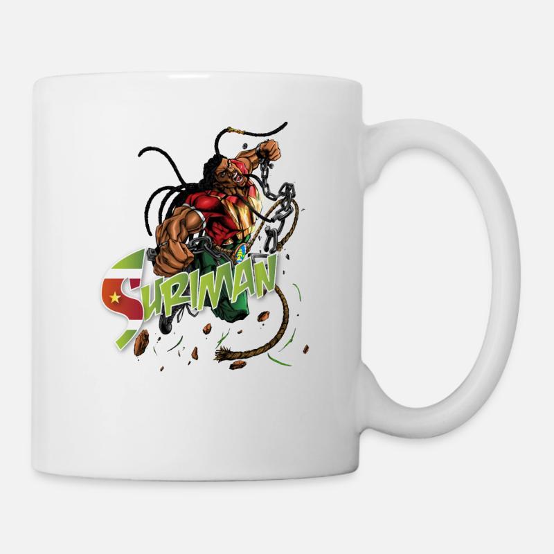 suriman keti koti outline white - Mug - white