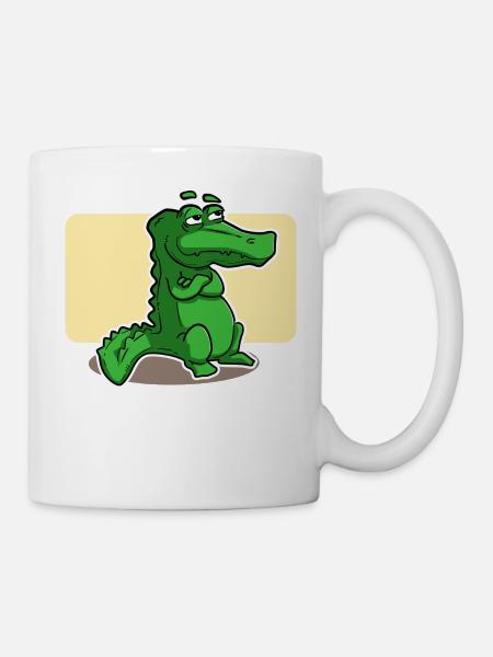 crocodile doux - Mug blanc - blanc