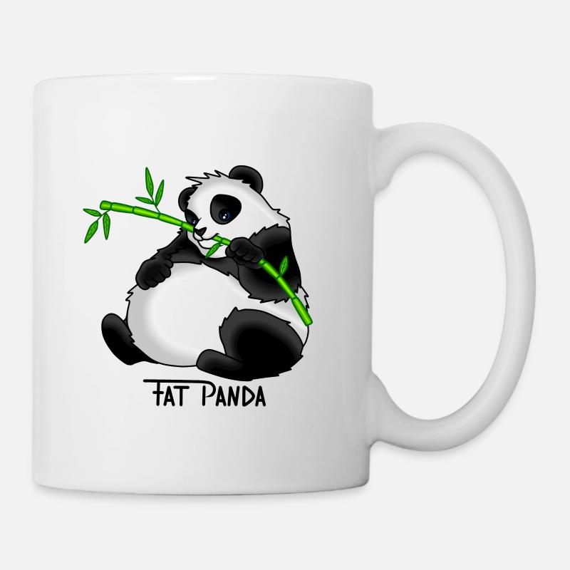 Fat Panda Geschenk Idee - Tasse - Weiß