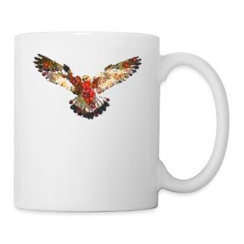 Faucon pèlerin Vintage - Mug blanc - blanc - Droite