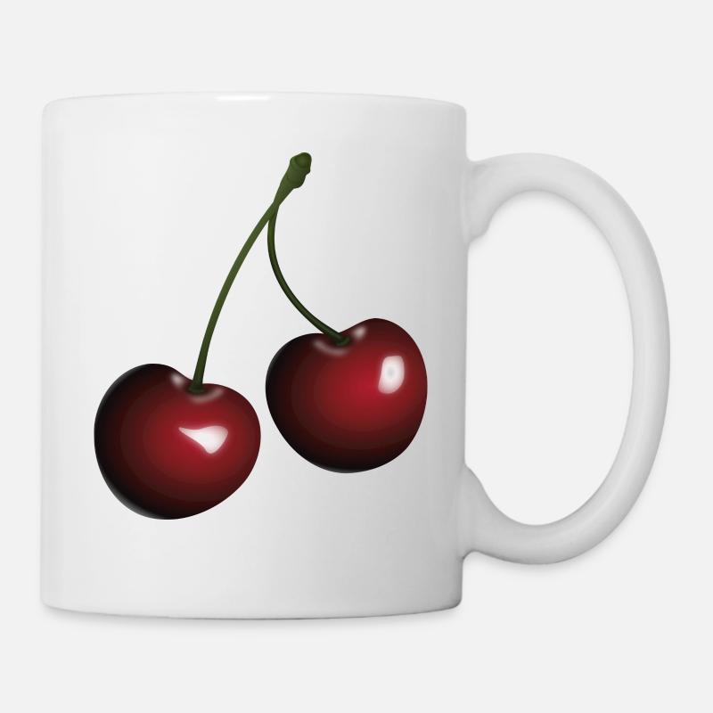 cherries - Mug - white