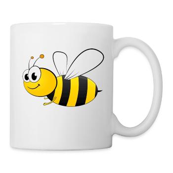 fleißiges Bienchen - Tasse - Weiß - Rechts