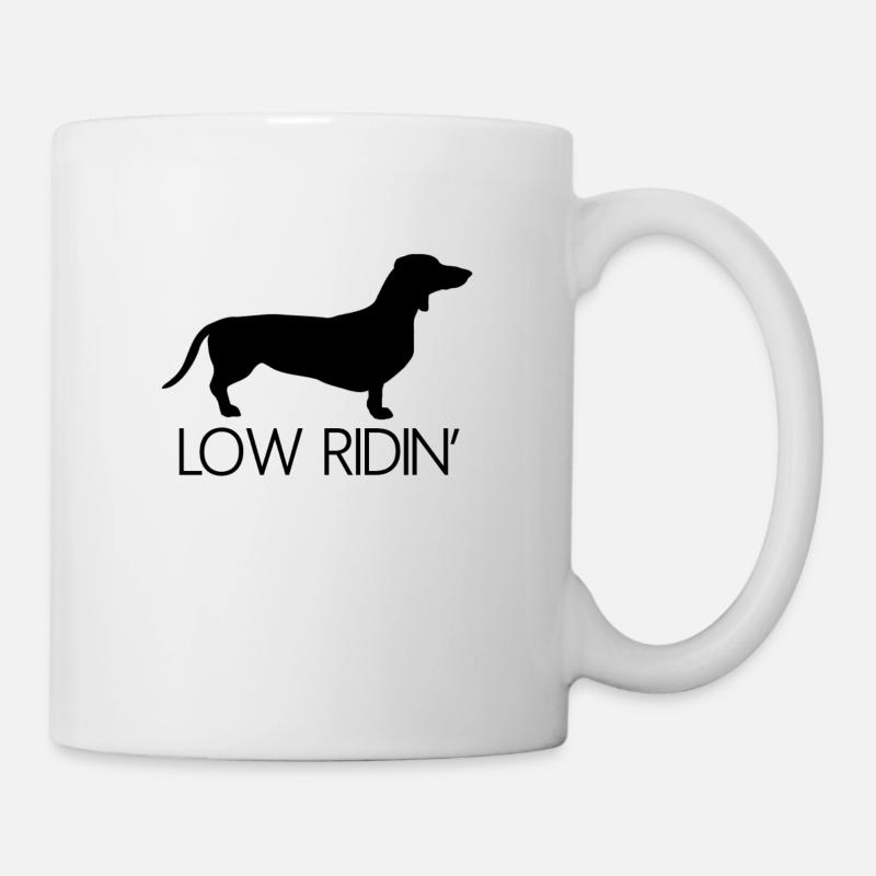 Dackel Low Ridin' - Tasse - Weiß