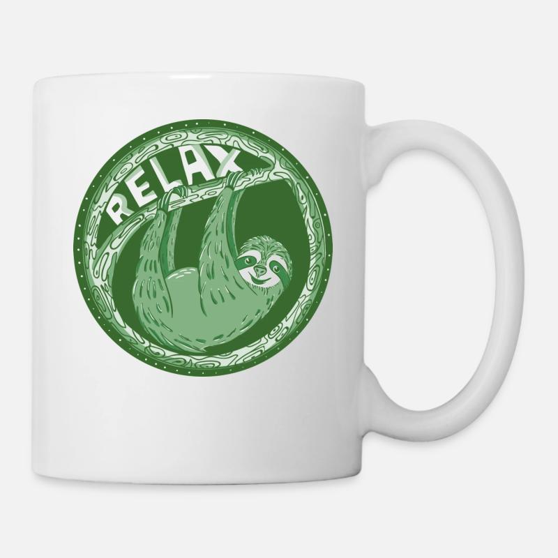 RELAX - indolence vert clair - Mug blanc - blanc