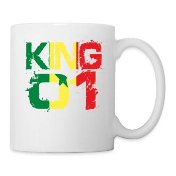 Geschenk King 01 Land Partner Senegal - Tasse - Weiß - Rechts