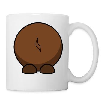 Wildebeest from behind. gift idea - Mug - white - Right