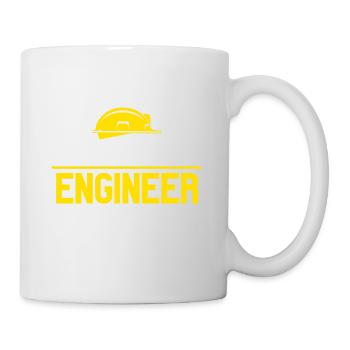 Thanks God I am an Engineer mit Helm Motiv - Tasse - Weiß - Rechts