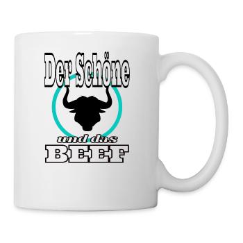 Der Schoene und das Beef - Tasse - Weiß - Rechts