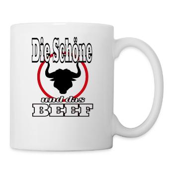 Die Schoene und das Beef - Tasse - Weiß - Rechts