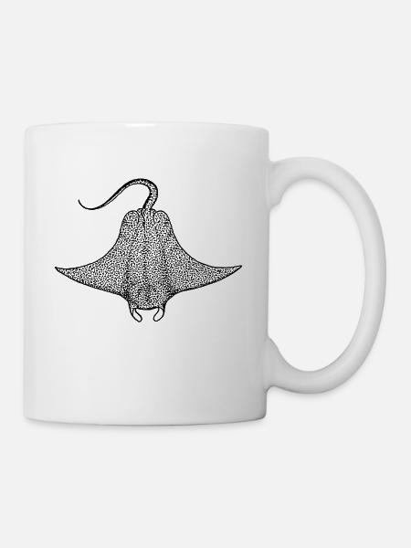 Rochen - Tasse - Weiß