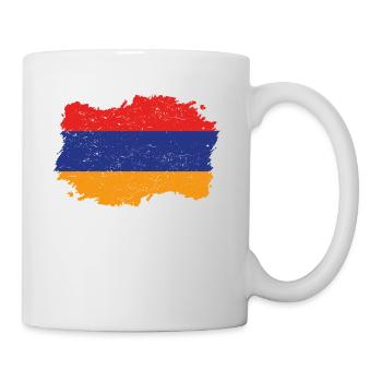 Roots roots flag homeland country Armenia png - Mug - white - Right