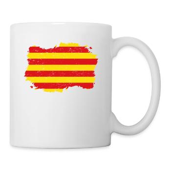 Roots Wurzeln Flagge heimat Land estelada katalani - Tasse - Weiß - Rechts