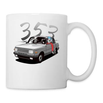 Wartburg 353 avec chauffeur - Mug blanc - blanc - Droite