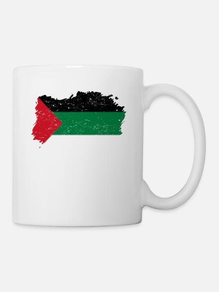Roots pays drapeau palestine Palest - Mug blanc - blanc