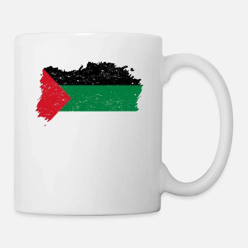 Roots pays drapeau palestine Palest - Mug blanc - blanc