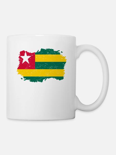 Roots Wurzeln Flagge heimat Land Togo png - Tasse - Weiß