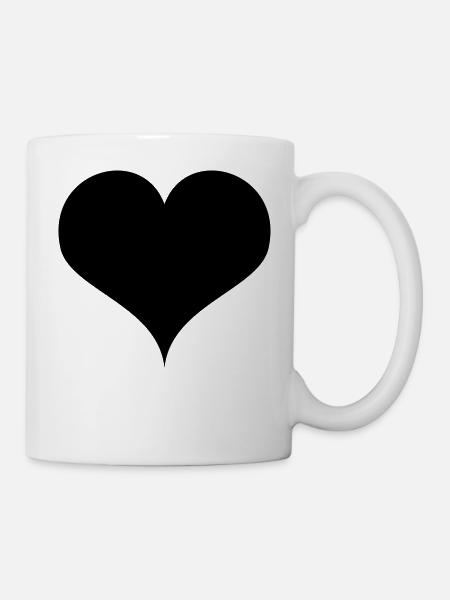 heart - Mug - white