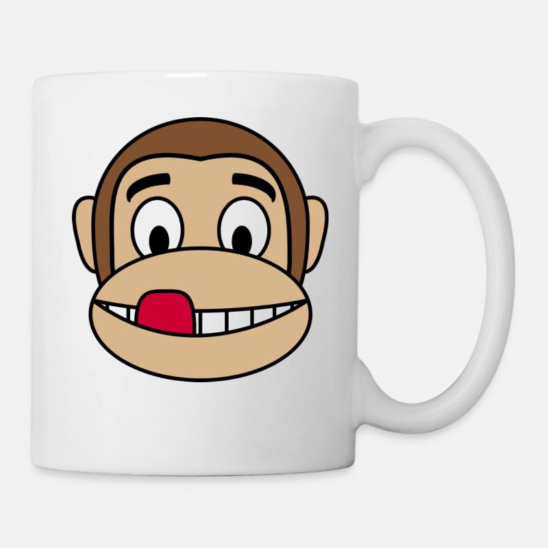 Coole Affenzunge - Tasse - Weiß