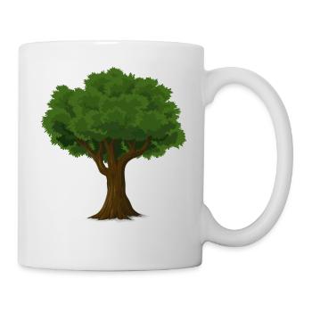 Baum / Bäume - Wald Natur Baum des Lebens - Tasse - Weiß - Rechts