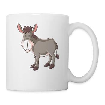 Lustiger Esel für Kinder - Tasse - Weiß - Rechts