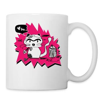 little bad cat - Tasse - Weiß - Rechts