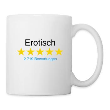Erotisch mit Bewertung - Tasse - Weiß - Rechts