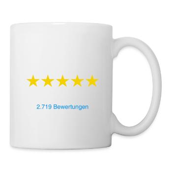 KFZ Techniker Meister mit Bewertung weiss - Tasse - Weiß - Rechts