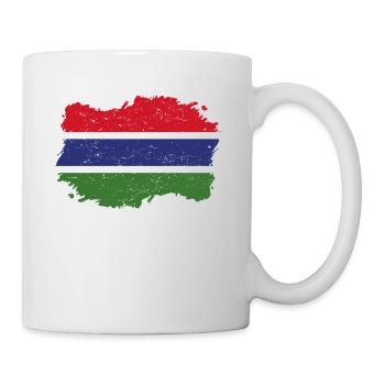 Roots Accueil drapeau Gambie .png - Mug blanc - blanc - Droite