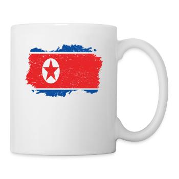 Roots Accueil Drapeau Corée du Nord .png - Mug blanc - blanc - Droite