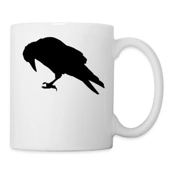 charogne corneille - Mug blanc - blanc - Droite