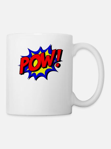 Pow - Tasse - Weiß