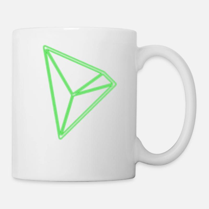 Tron TRX Tronix Coin Kryptowährung Blockchhain - Tasse - Weiß