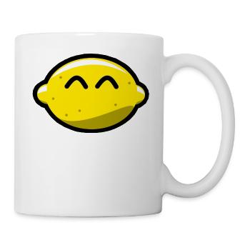 Lustige Zitrone - Tasse - Weiß - Rechts