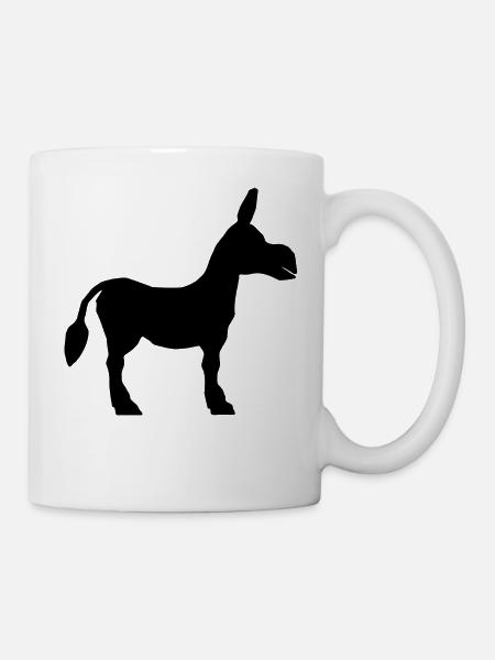 Esel - Tasse - Weiß