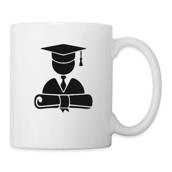 ICON Symbol Bachelor Master - Tasse - Weiß - Rechts