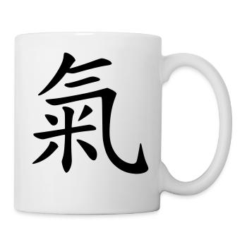 Qi Leben Freude - Tasse - Weiß - Rechts