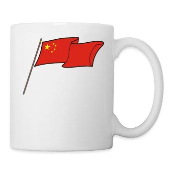 Drapeau de la Chine T-shirt cadeau drapeau chinois - Mug blanc - blanc - Droite