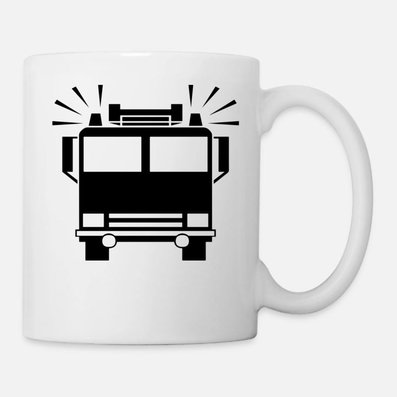 Feuerwehr - Tasse - Weiß