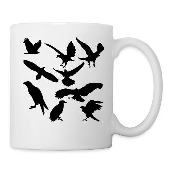 oiseaux - Mug blanc - blanc - Droite
